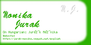 monika jurak business card